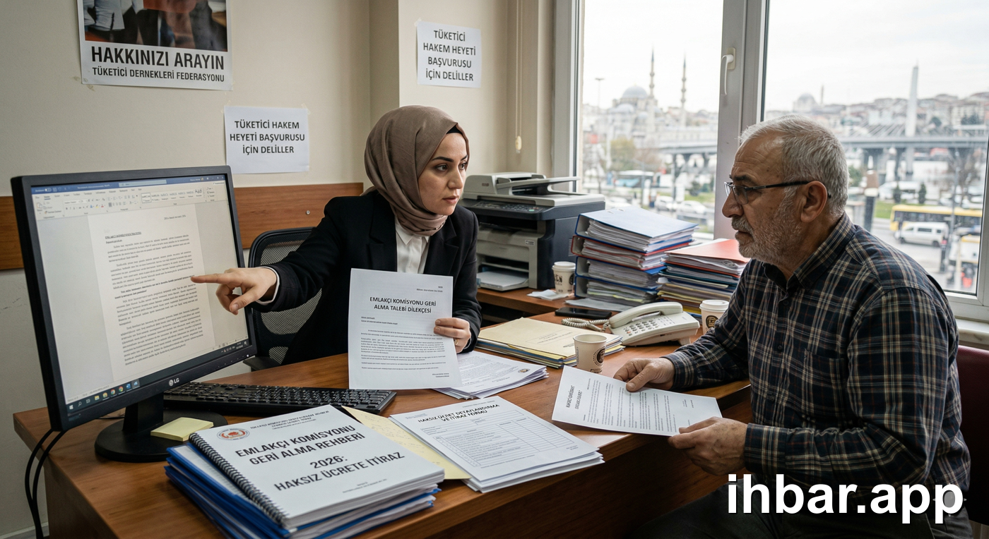 Emlakçı Komisyonu Geri Alma Rehberi 2026: Haksız Ücrete İtiraz
