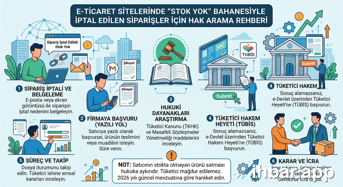 E-ticaret Sitelerinde "Stok Yok" Bahanesiyle İptal Edilen Siparişler İçin Hak Arama