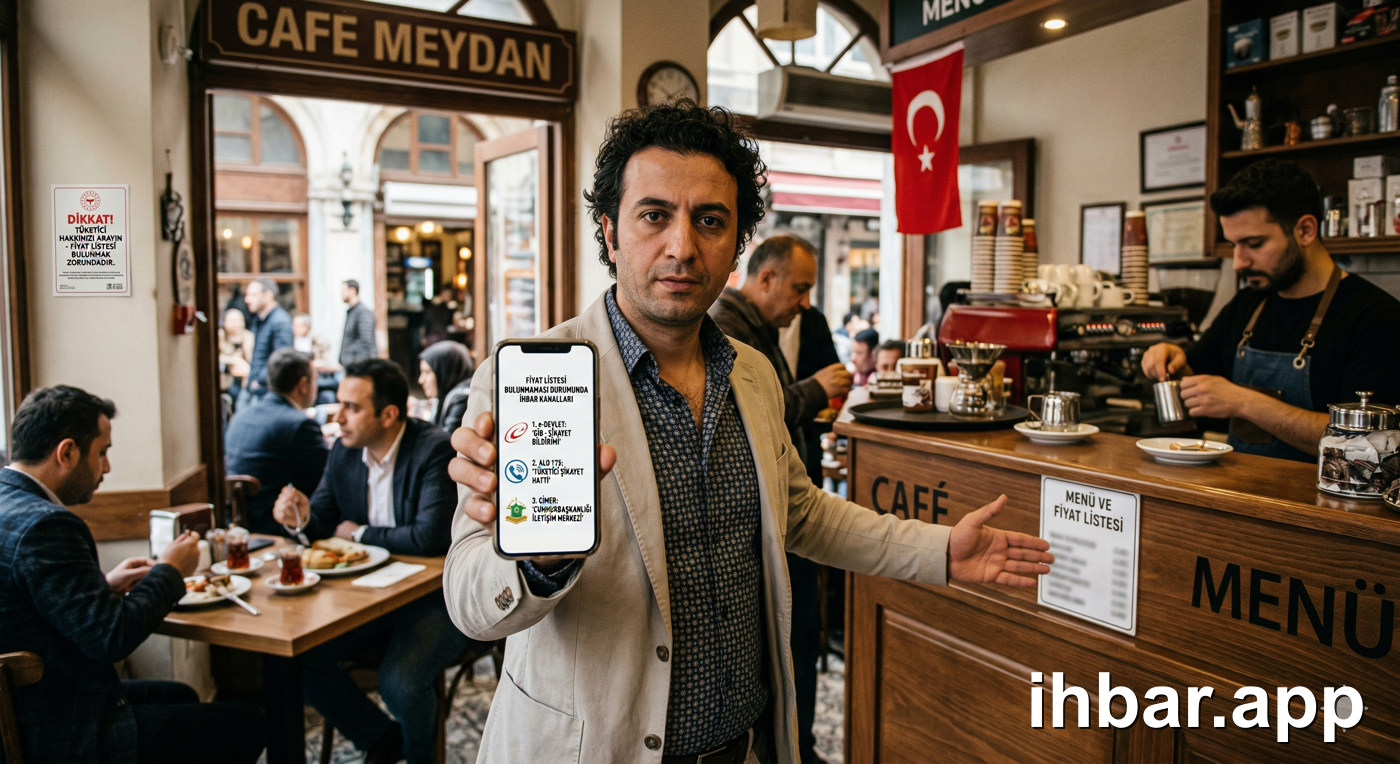 Restoran ve Kafelerde Fiyat Listesi Bulunmaması Durumunda İhbar Kanalları